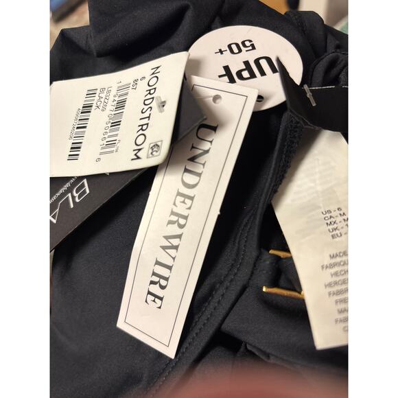 La Blanca Island Goddess Underwire Tankini Swimsuit Top Size 6 Black UPF 50+ - Picture 6 of 6